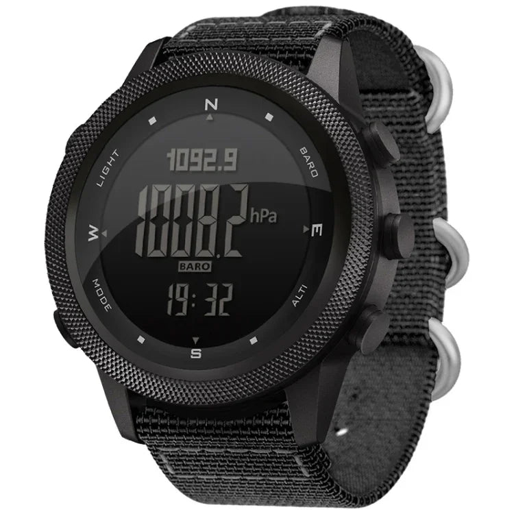 NORTH EDGE APACHE-46 Wasserdichte Multifunktions-Digital-Smart-Sportuhr für Herren, Nylonarmband