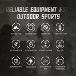 NORTH EDGE APACHE-46 Wasserdichte Multifunktions-Digital-Smart-Sportuhr für Herren, Nylonarmband
