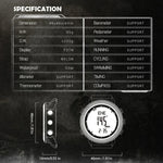NORTH EDGE APACHE-46 Wasserdichte Multifunktions-Digital-Smart-Sportuhr für Herren, Nylonarmband