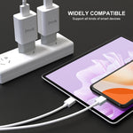 IVON AD-33 2-in-1 2.1A Ein-USB-Port-Reiseladegerät + 1m USB auf USB-C / Type-C Datenkabel Set, EU Stecker, US Stecker