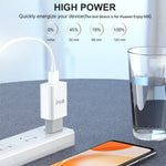 IVON AD-33 2-in-1 2.1A Ein-USB-Port-Reiseladegerät + 1m USB auf USB-C / Type-C Datenkabel Set, EU Stecker, US Stecker