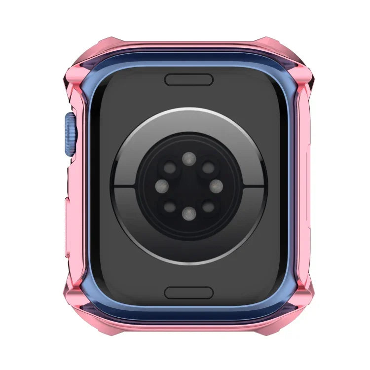 Rhombus Belt Drill + Tempered Film Integrated Case, For Apple Watch Series 9 / 8 / 7 41mm, For Apple Watch Series 9 / 8 / 7 45mm