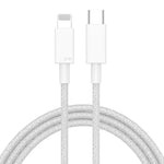27W PD USB-C / Typ-C auf 8 Pin Schnelllade-Datenkabel mit Geflecht, Kabellänge: 1m, 27W