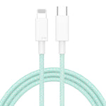 27W PD USB-C / Typ-C auf 8 Pin Schnelllade-Datenkabel mit Geflecht, Kabellänge: 1m, 27W