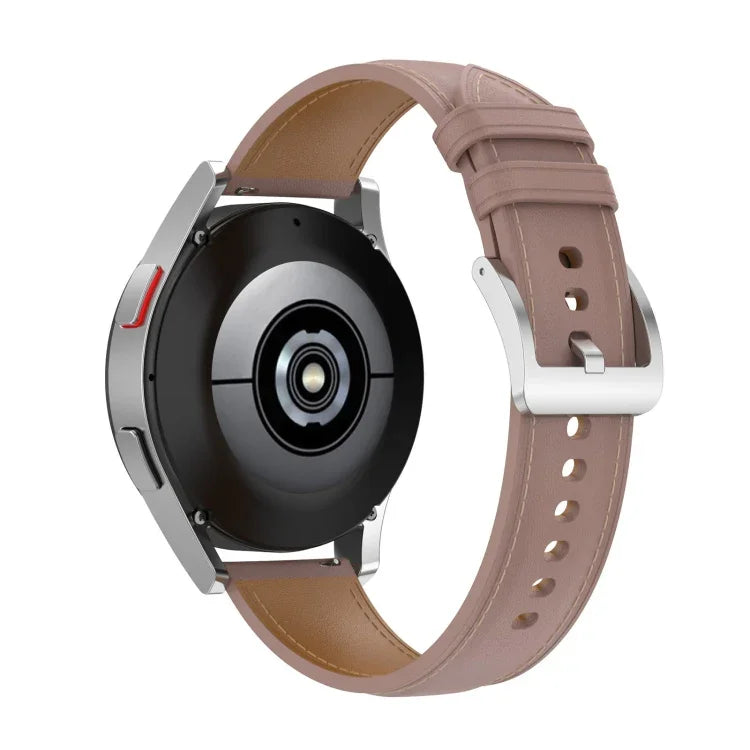 20 mm Echtleder-Uhrenarmband für Samsung Galaxy Watch4/Watch3 41mm/Active2/Huawei/Gaming Watch etc.