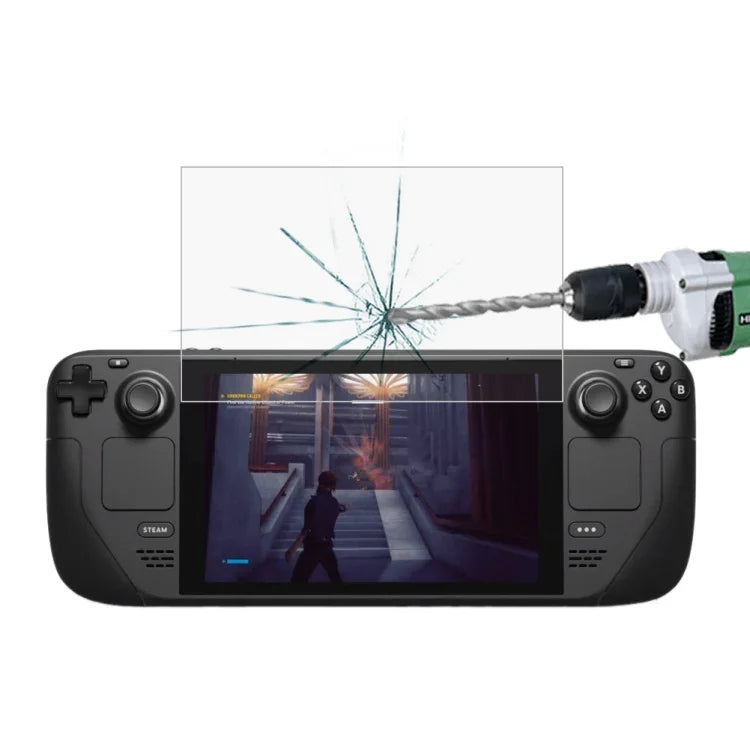 0.26mm 9H 2.5D Tempered Glass Film, For Deck Game Console (1 PC)