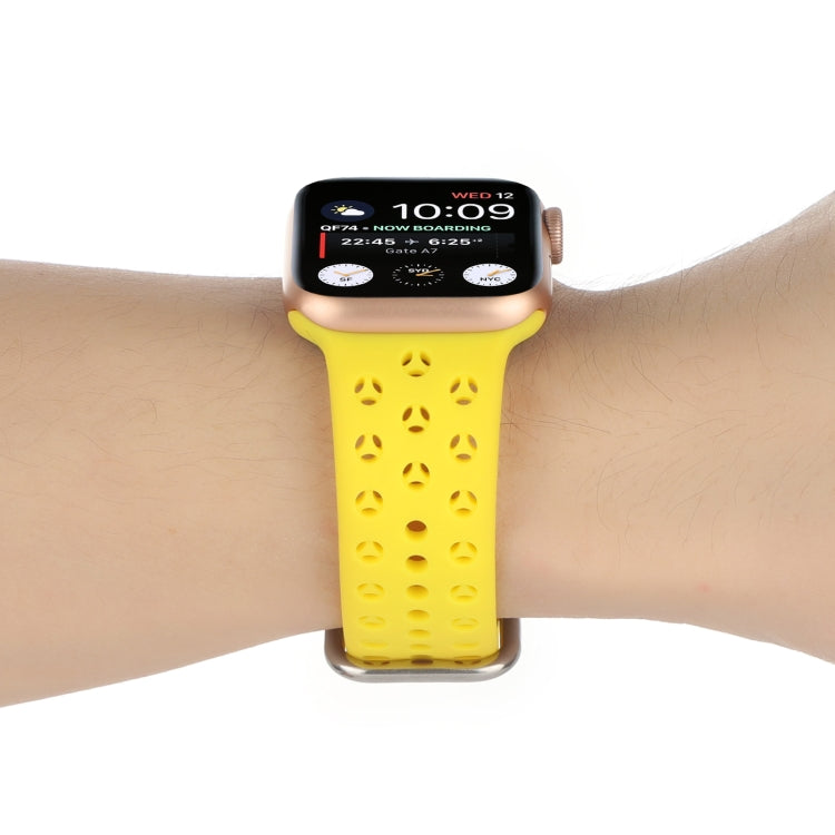Ausgehöhltes Silikon-Uhrenarmband Für Apple Watch Series, 7 41mm / 6&SE&5&4 40mm / 3&2&1 38mm, 7 45mm / 6&SE&5&4 44mm / 3&2&1 42mm