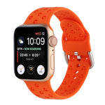 Ausgehöhltes Silikon-Uhrenarmband Für Apple Watch Series, 7 41mm / 6&SE&5&4 40mm / 3&2&1 38mm, 7 45mm / 6&SE&5&4 44mm / 3&2&1 42mm