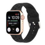 Ausgehöhltes Silikon-Uhrenarmband Für Apple Watch Series, 7 41mm / 6&SE&5&4 40mm / 3&2&1 38mm, 7 45mm / 6&SE&5&4 44mm / 3&2&1 42mm