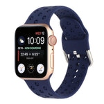 Ausgehöhltes Silikon-Uhrenarmband Für Apple Watch Series, 7 41mm / 6&SE&5&4 40mm / 3&2&1 38mm, 7 45mm / 6&SE&5&4 44mm / 3&2&1 42mm