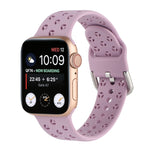 Ausgehöhltes Silikon-Uhrenarmband Für Apple Watch Series, 7 41mm / 6&SE&5&4 40mm / 3&2&1 38mm, 7 45mm / 6&SE&5&4 44mm / 3&2&1 42mm