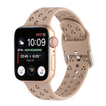 Ausgehöhltes Silikon-Uhrenarmband Für Apple Watch Series, 7 41mm / 6&SE&5&4 40mm / 3&2&1 38mm, 7 45mm / 6&SE&5&4 44mm / 3&2&1 42mm
