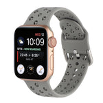 Ausgehöhltes Silikon-Uhrenarmband Für Apple Watch Series, 7 41mm / 6&SE&5&4 40mm / 3&2&1 38mm, 7 45mm / 6&SE&5&4 44mm / 3&2&1 42mm
