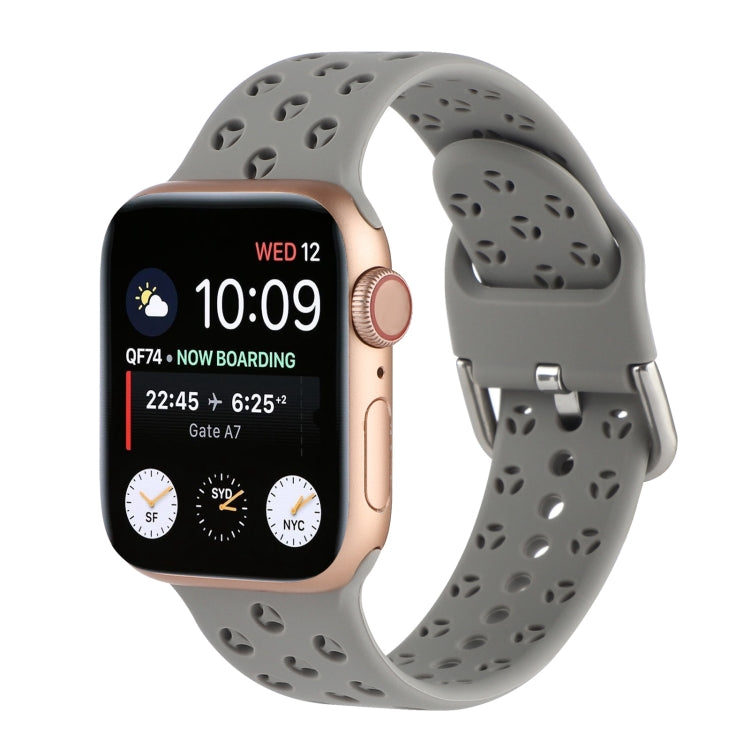 Ausgehöhltes Silikon-Uhrenarmband Für Apple Watch Series, 7 41mm / 6&SE&5&4 40mm / 3&2&1 38mm, 7 45mm / 6&SE&5&4 44mm / 3&2&1 42mm
