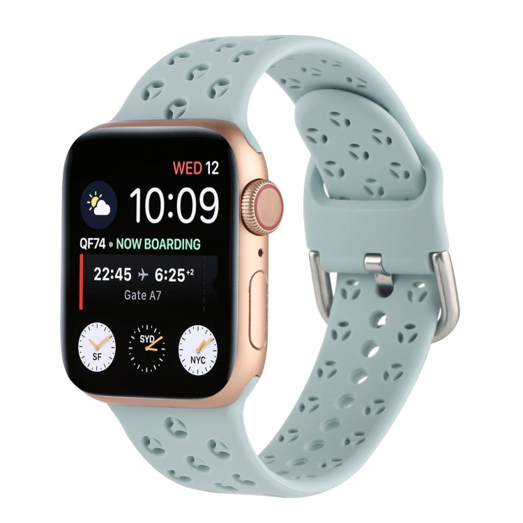 Ausgehöhltes Silikon-Uhrenarmband Für Apple Watch Series, 7 41mm / 6&SE&5&4 40mm / 3&2&1 38mm, 7 45mm / 6&SE&5&4 44mm / 3&2&1 42mm