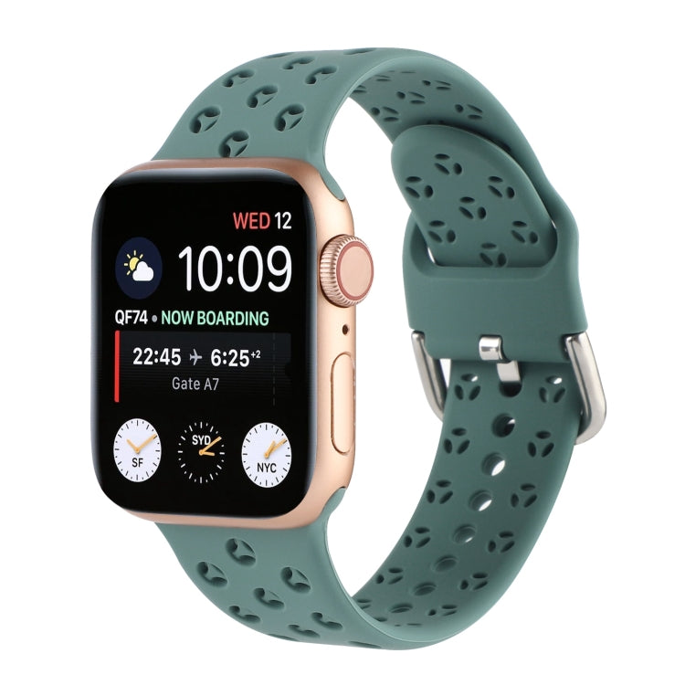 Ausgehöhltes Silikon-Uhrenarmband Für Apple Watch Series, 7 41mm / 6&SE&5&4 40mm / 3&2&1 38mm, 7 45mm / 6&SE&5&4 44mm / 3&2&1 42mm