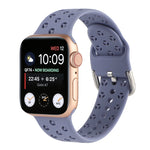 Ausgehöhltes Silikon-Uhrenarmband Für Apple Watch Series, 7 41mm / 6&SE&5&4 40mm / 3&2&1 38mm, 7 45mm / 6&SE&5&4 44mm / 3&2&1 42mm