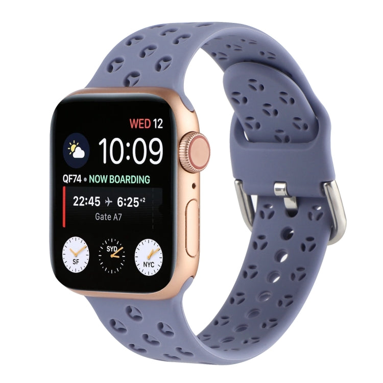 Ausgehöhltes Silikon-Uhrenarmband Für Apple Watch Series, 7 41mm / 6&SE&5&4 40mm / 3&2&1 38mm, 7 45mm / 6&SE&5&4 44mm / 3&2&1 42mm
