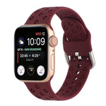 Ausgehöhltes Silikon-Uhrenarmband Für Apple Watch Series, 7 41mm / 6&SE&5&4 40mm / 3&2&1 38mm, 7 45mm / 6&SE&5&4 44mm / 3&2&1 42mm