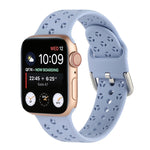 Ausgehöhltes Silikon-Uhrenarmband Für Apple Watch Series, 7 41mm / 6&SE&5&4 40mm / 3&2&1 38mm, 7 45mm / 6&SE&5&4 44mm / 3&2&1 42mm