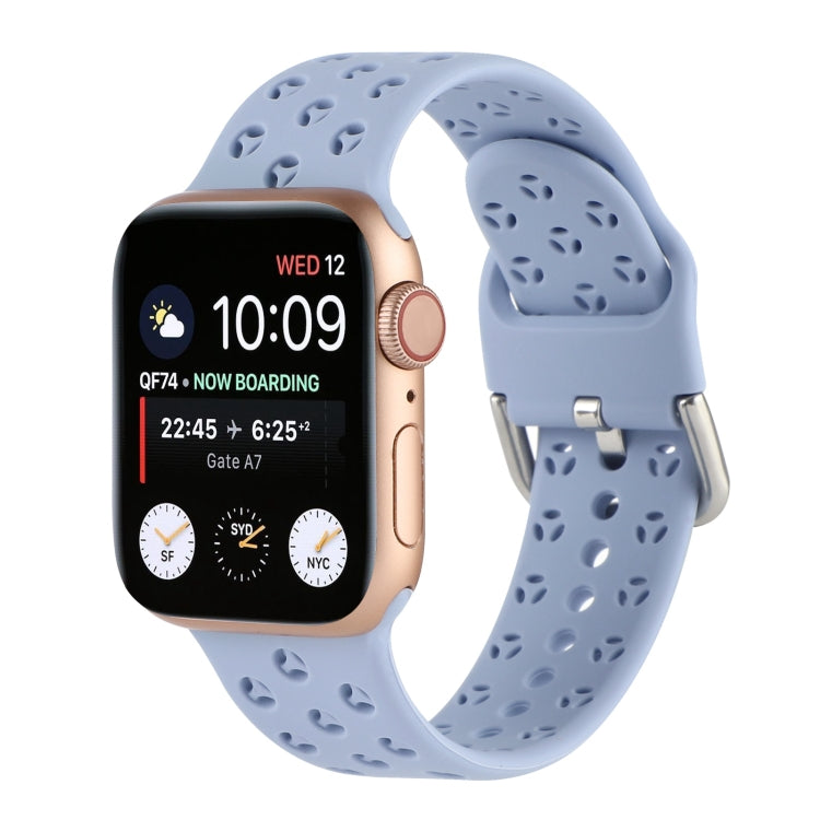 Ausgehöhltes Silikon-Uhrenarmband Für Apple Watch Series, 7 41mm / 6&SE&5&4 40mm / 3&2&1 38mm, 7 45mm / 6&SE&5&4 44mm / 3&2&1 42mm
