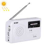 RD-638T Zweiband Solarbetriebener AM / FM Radio Player Taschenlampe mit Dynamo-Funktion