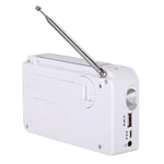 RD-638T Zweiband Solarbetriebener AM / FM Radio Player Taschenlampe mit Dynamo-Funktion