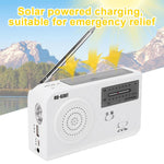 RD-638T Zweiband Solarbetriebener AM / FM Radio Player Taschenlampe mit Dynamo-Funktion
