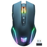 ONIKUMA CW905 2.4G RGB Lighting Kabellose Maus, CW905 Kabellose Maus (Schwarz), CW905 Kabellose Maus (Rosa), CW905 Kabellose Maus (Grau-Weiß)
