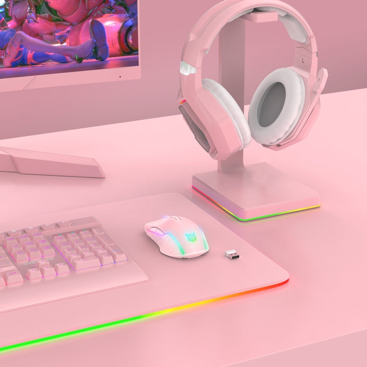 ONIKUMA CW905 2.4G RGB Lighting Kabellose Maus, CW905 Kabellose Maus (Schwarz), CW905 Kabellose Maus (Rosa), CW905 Kabellose Maus (Grau-Weiß)