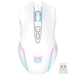 ONIKUMA CW905 2.4G RGB Lighting Kabellose Maus, CW905 Kabellose Maus (Schwarz), CW905 Kabellose Maus (Rosa), CW905 Kabellose Maus (Grau-Weiß)