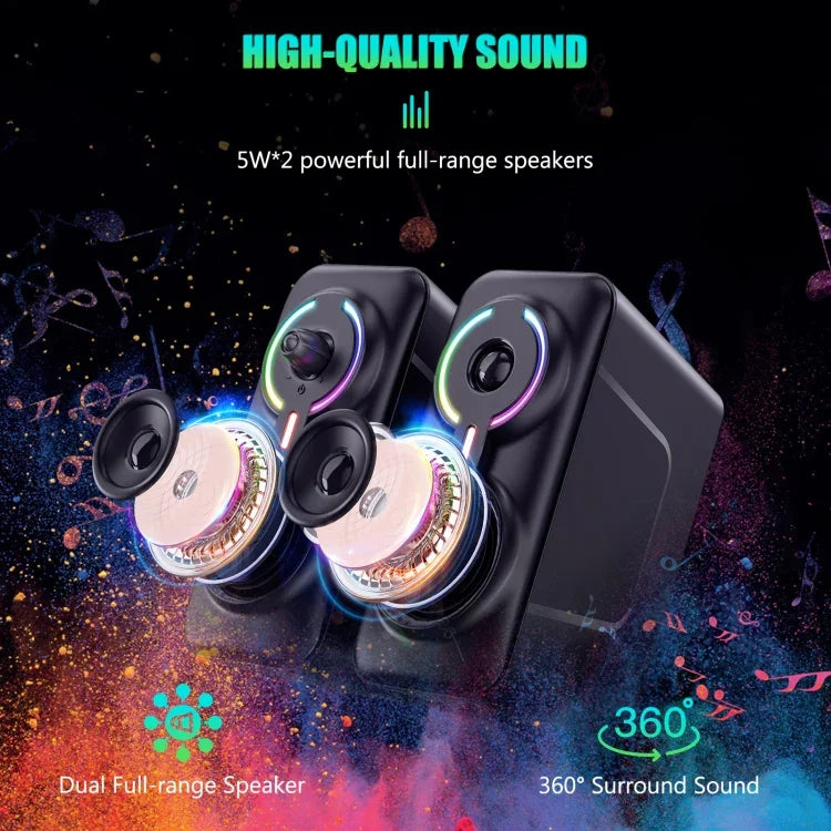 ONIKUMA L6 RGB-Beleuchtung Computer-Audio mit Bluetooth-Funktion, L6