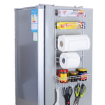 Mehrschichtiger Kühlschrank-Aufbewahrungshalter Seitenregal Seitenwand-Halter Multifunktions-Küchen-Organizer Haushalt, Multifunktionales Regal, Sonnenblumen-Regal