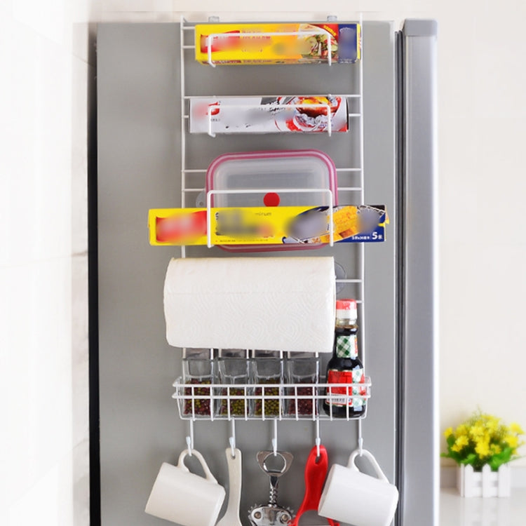 Mehrschichtiger Kühlschrank-Aufbewahrungshalter Seitenregal Seitenwand-Halter Multifunktions-Küchen-Organizer Haushalt, Multifunktionales Regal, Sonnenblumen-Regal