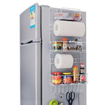 Mehrschichtiger Kühlschrank-Aufbewahrungshalter Seitenregal Seitenwand-Halter Multifunktions-Küchen-Organizer Haushalt, Multifunktionales Regal, Sonnenblumen-Regal