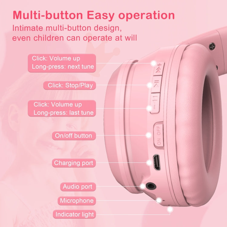 ONIKUMA B90 RGB Lighting Wireless Bluetooth Headphone, B90
