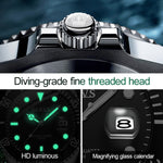 OLEVS 5885 Herren Mode Wasserdichte Leuchtende Quarzuhr, EDA00268001C, EDA00268001D, EDA00268001E, EDA00268001A, EDA00268001B