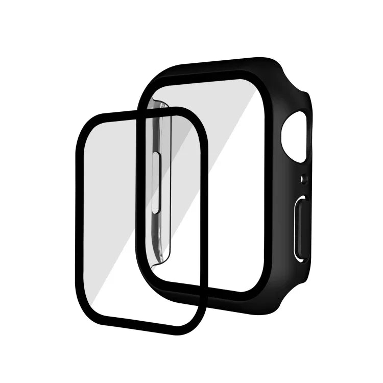 Komplettes, galvanisiertes Uhrengehäuse aus Polycarbonat und gehärtetem Glas, passend für Apple Watch Series 9 / 8 / 7 (41 mm) und Apple Watch Series 9 / 8 / 7 (45 mm).