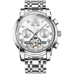 OLEVS 6607 Multifunktionale Herren Große Schwungmasse Automatische Wasserdichte Mechanische Uhr