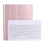 A11B Lammleder-Textur ultradünne Bluetooth Tastatur Lederhülle mit Stifthalter, A11B, Für iPad Air 2022 / Air 2020 10.9