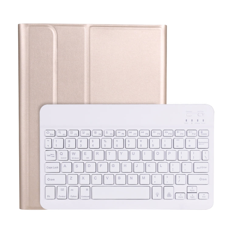 A11BS Lammleder-Textur ultradünne Bluetooth Tastatur Lederhülle mit Stifthalter & Hintergrundbeleuchtung, A11BS