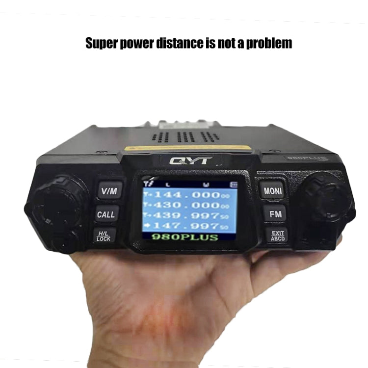 QYT KT-980 Plus 75W(VHF) / 55W(UHF) Dualband Mobilfunkstation für Auto, KT-980 Plus