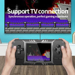 S8 Klassische Handheld-Spielkonsole mit 3,0-Zoll-Bildschirm und 520 vorinstallierten Spielen, erhältlich in den Farben Armeegrün, Schwarz und Blau.