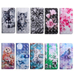3D Painting Pattern Coloured Drawing Leather Phone Case, For iPhone 13 Pro Max, For iPhone 13 Pro, For iPhone 13, For iPhone 13 mini
