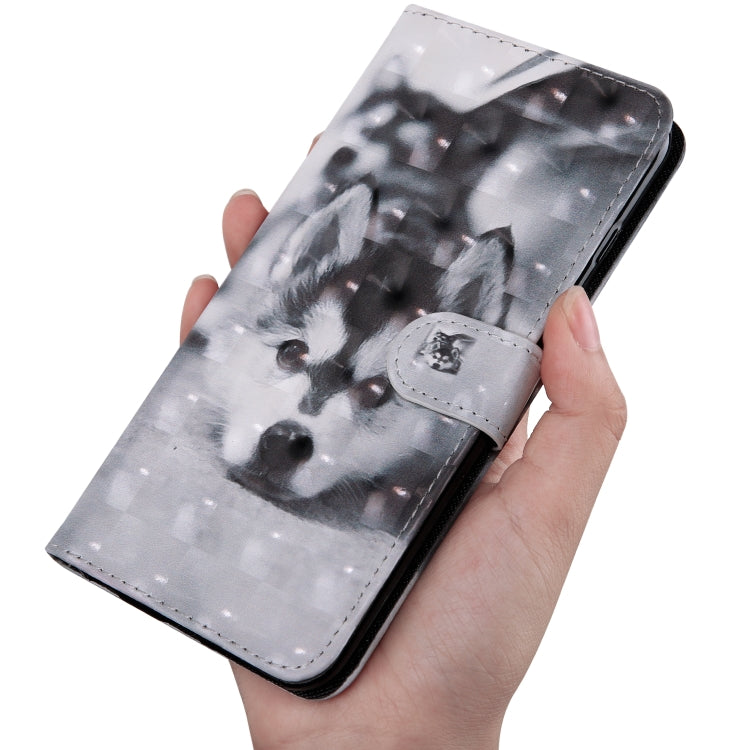 3D Painting Pattern Coloured Drawing Leather Phone Case, For iPhone SE 2022