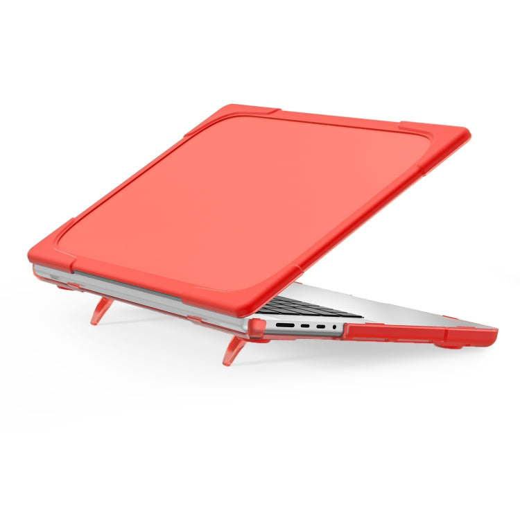TPU + PC Zweifarbige Stoßfeste Laptop Schutzhülle, für MacBook Pro 16,2 Zoll A2485 2021