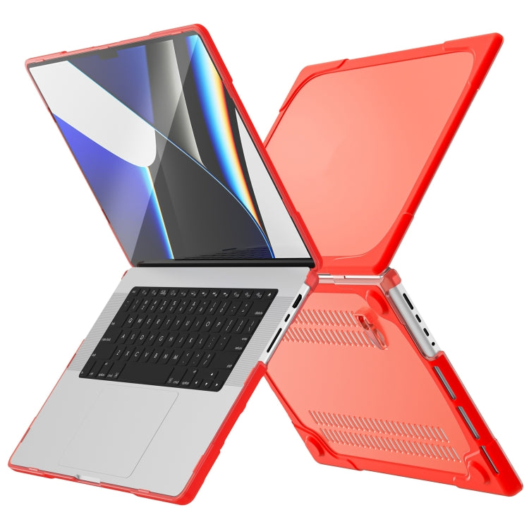 TPU + PC Zweifarbige Stoßfeste Laptop Schutzhülle, für MacBook Pro 16,2 Zoll A2485 2021