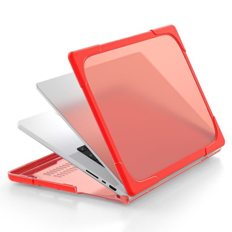TPU + PC Zweifarbige Stoßfeste Laptop Schutzhülle, für MacBook Pro 16,2 Zoll A2485 2021