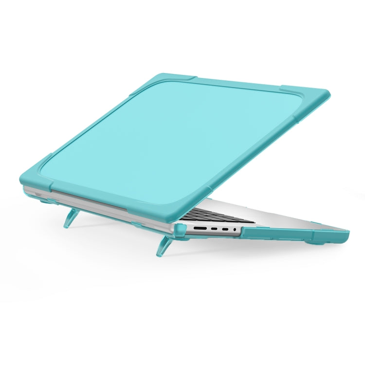 TPU + PC Zweifarbige Stoßfeste Laptop Schutzhülle, für MacBook Pro 16,2 Zoll A2485 2021