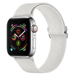 Armband aus Polyester-Nylon für Apple Watch Series 7 (41 mm), 6, SE, 5 und 4 (40 mm), 3, 2 und 1 (38 mm) und 7 (45 mm), 6, SE, 5 und 4 (44 mm) sowie 3, 2 und 1 (42 mm)